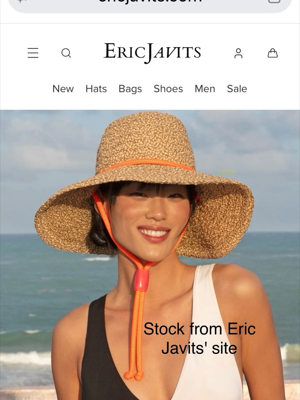 Aimee Straw Packable Hat NWOT only tried on once - Picture 2 of 11